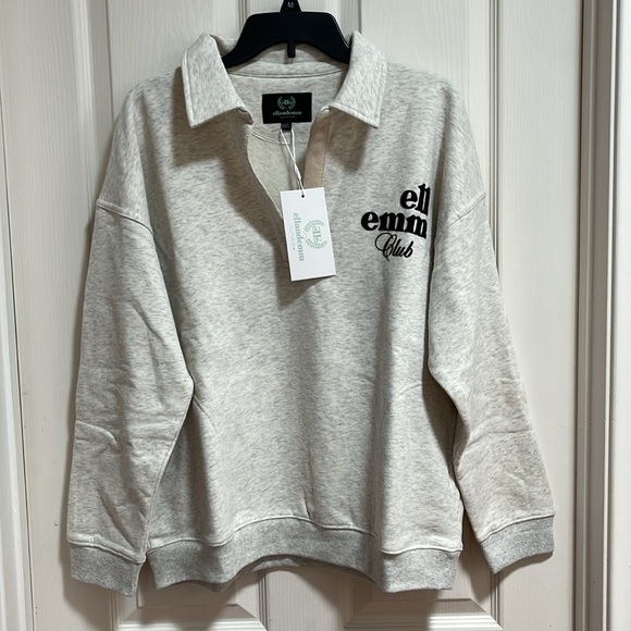 Ellandemm Vintage Club Sport Sweatsuit Matching Set Oversized Pullover Jogger L - Picture 7 of 15